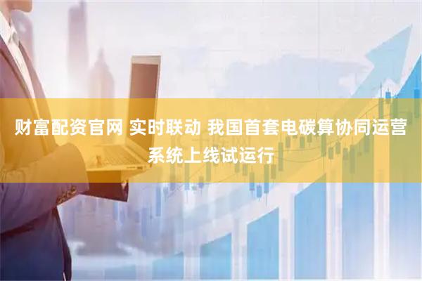 财富配资官网 实时联动 我国首套电碳算协同运营系统上线试运行